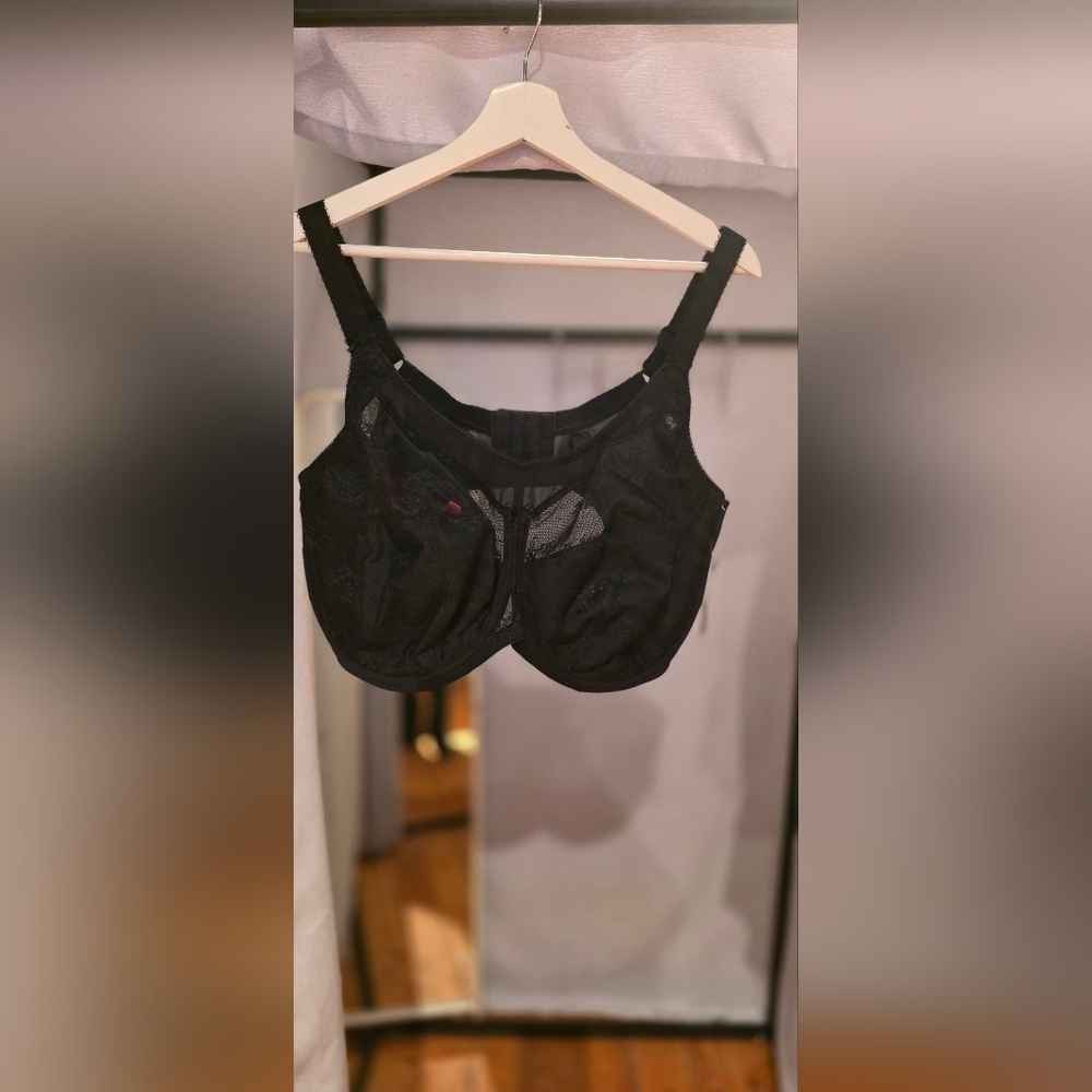 Goddess Black Sheer Bra